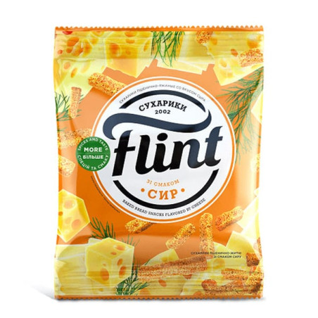 K042 FLINT WHEAT RUSKS WITH CHEESE (18X110G)