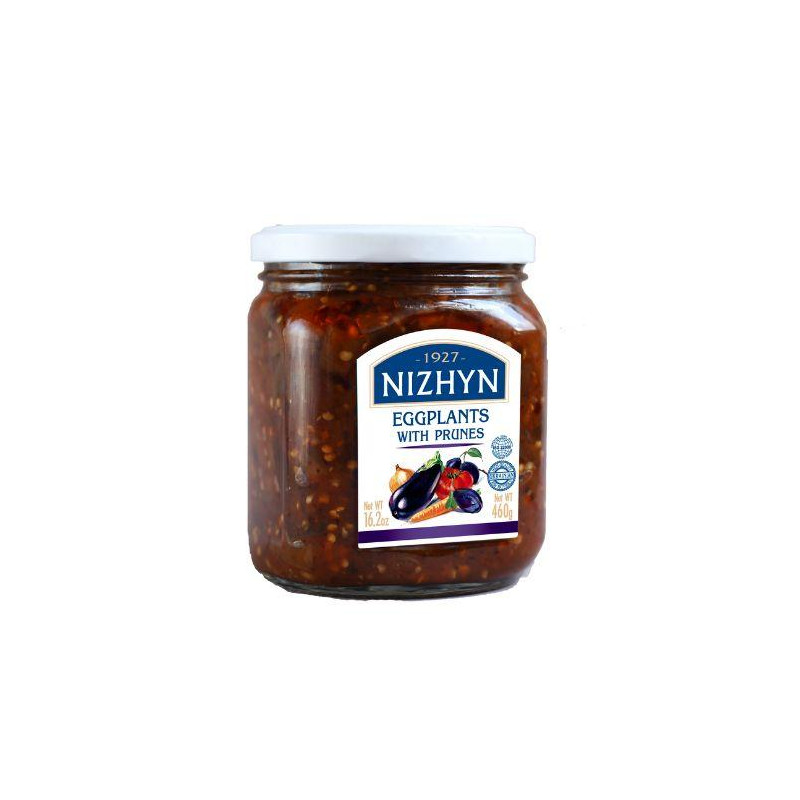K816 NIZHYN EGGPLANTS WITH PRUNES (12X460G)