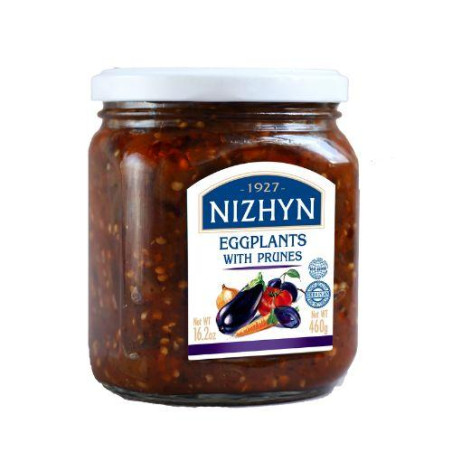 K816 NIZHYN EGGPLANTS WITH PRUNES (12X460G)