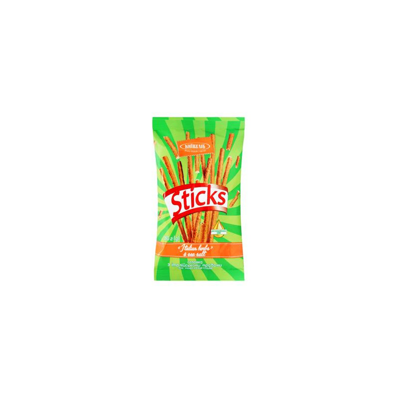 K769 KYIVHLIB DRY STICKS ITALIAN HERBS & SALT (40X80G)