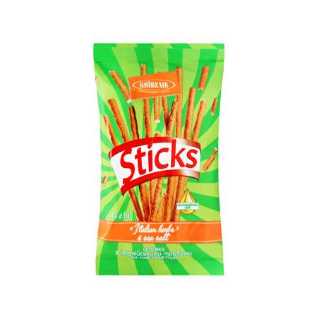 K769 KYIVHLIB DRY STICKS ITALIAN HERBS & SALT (40X80G)