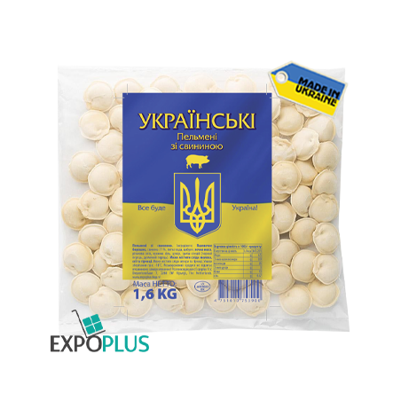 C375 DUMPLINGS "UKRAINSKIE" WITH PORK (8X1.6KG)