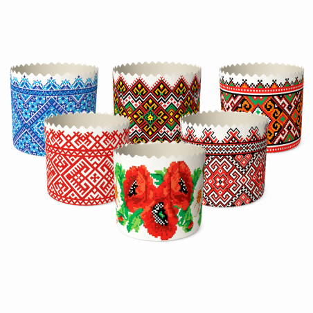 T041 DOBRYK PAPER BAKING FORMS ASSORTED FOR 300G (150PCS)