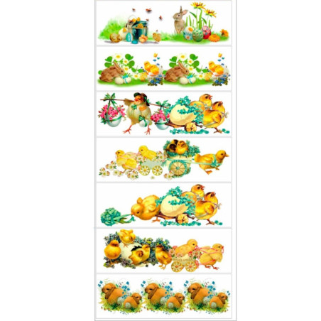 T037 DOBRYK SLEEVE LABEL RABBITS AND CHICKEN (100PCS)