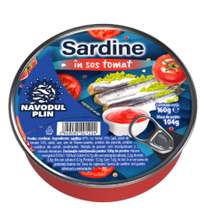 Q101 NAVODUL PLIN SARDINE IN SOS TOMAT (16X160G)