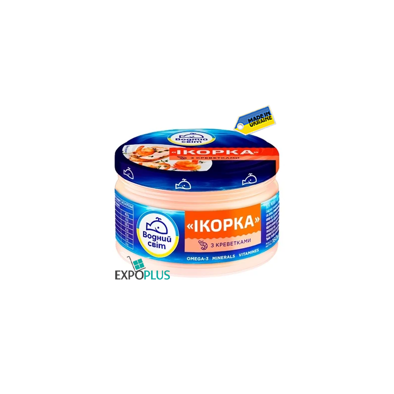 K488 VODNYI SVIT CAVIAR PASTE OCEAN FISH/SHRIMP(6X160G)0516
