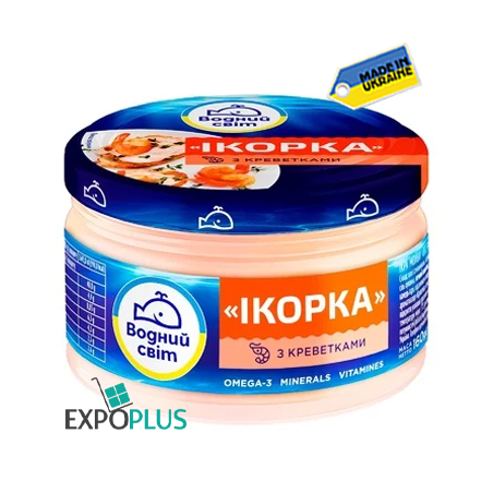 K488 VODNYI SVIT CAVIAR PASTE OCEAN FISH/SHRIMP(6X160G)0516