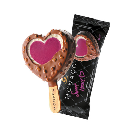 THREE BEARS ICE CREAM MONACO SWEET HEART BLUEBERRY GLAZE STICK (28X60ML)