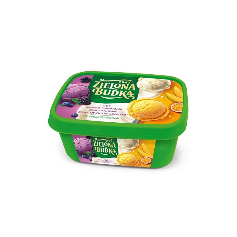 C805 ZIELONA BUDKA LODY MANGO-MARAKUJA-SMIETANKA OWOCE LASU (6X1L)