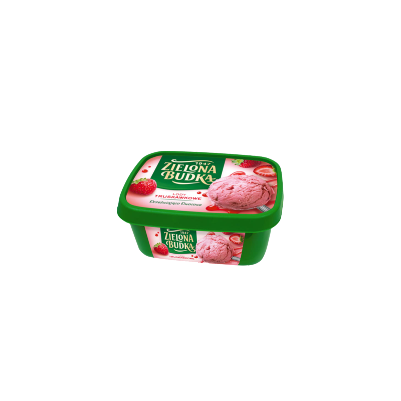 C807 ZIELONA BUDKA LODY TRUSKAWKA (6X1L)