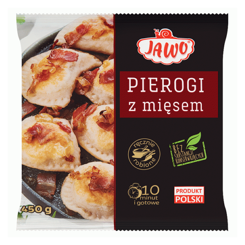 C330 JAWO PIEROGI Z MIESEM  (12X450G)