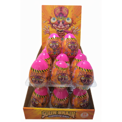 Q437 LOLLIBONI SOUR BRAIN SURPRISE EGGS 8CMX24PCS