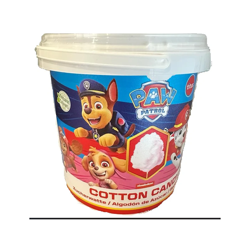 Q434 LOLLIBONI PAW PATROL STRAWBERRY COTTON CANDY (12X50G)