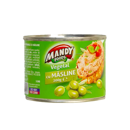 Q294 MANDY VEGETAL CU MASLINE (6X200G)