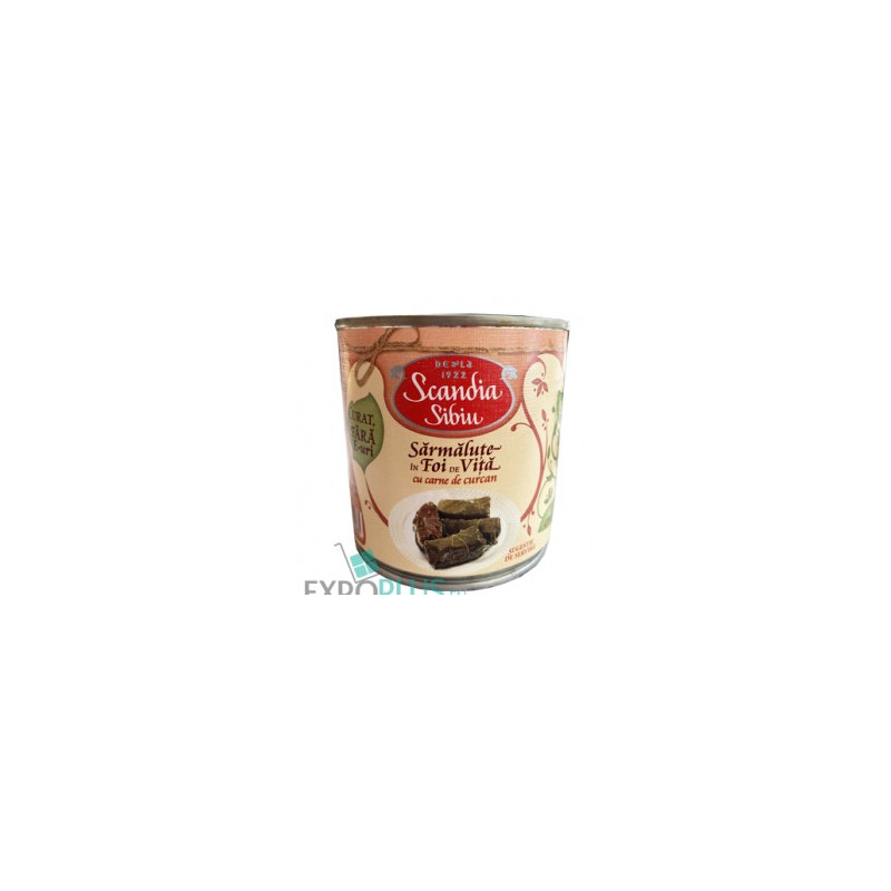 Q046 SC.SIB. SARMALUTE FOI DE VITA CU CARNE DE CURCAN(6X400G
