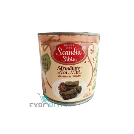 Q046 SC.SIB. SARMALUTE FOI DE VITA CU CARNE DE CURCAN(6X400G