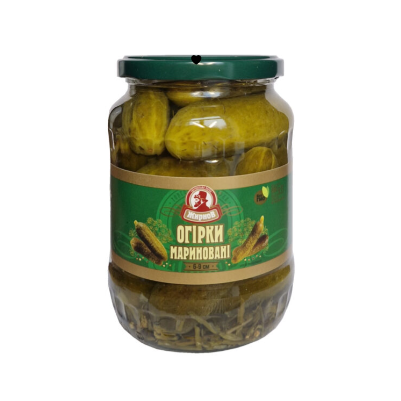 ZHYRNOV PICKLED CUCUMBERS 6-9CM (8X680G)