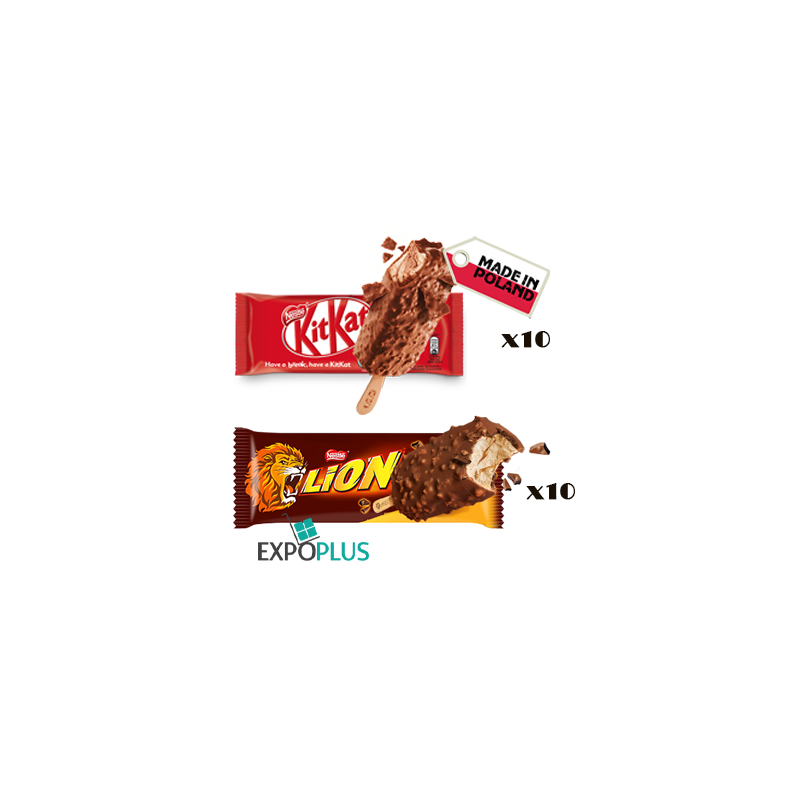 C850 MIX WHS LION(10X90ML)+KITKAT(10X90ML)