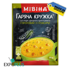 K593 MIVINA PEA SOUP-PUREE WITH CROUTONS (32X19G)
