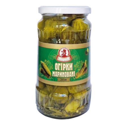 ZHYRNOV PICKLED CUCUMBERS 3-6CM (10X350G)