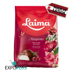 B176 LAIMA MAIGUMS CHERRY ZEPHYR IN CHOCOLATE ( 6X175G)