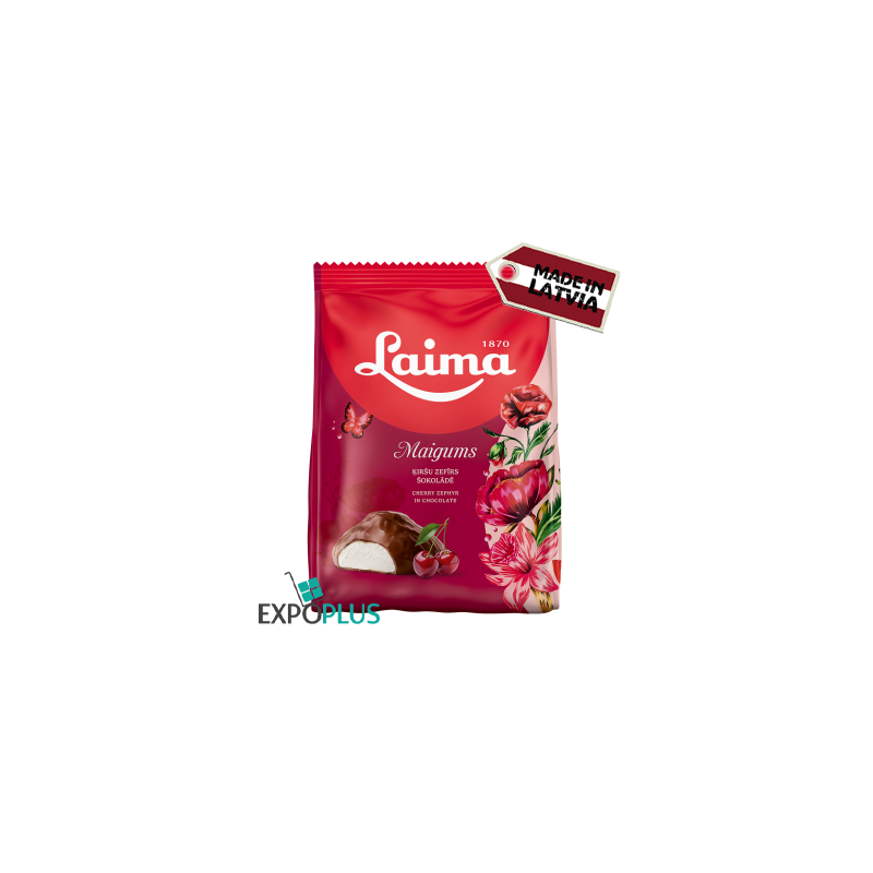B176 LAIMA MAIGUMS CHERRY ZEPHYR IN CHOCOLATE ( 6X175G)