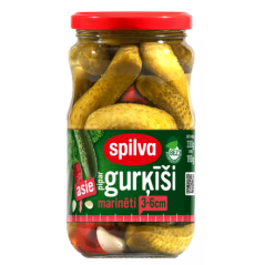 B273 SPILVA PICKLED HOT CUCUMBERS 3-6 CM(6X330G)
