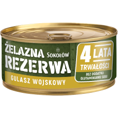 I058 SOKOLOW ZELAZNA REZERWA GULASZ WOJSKOWY 6X300G