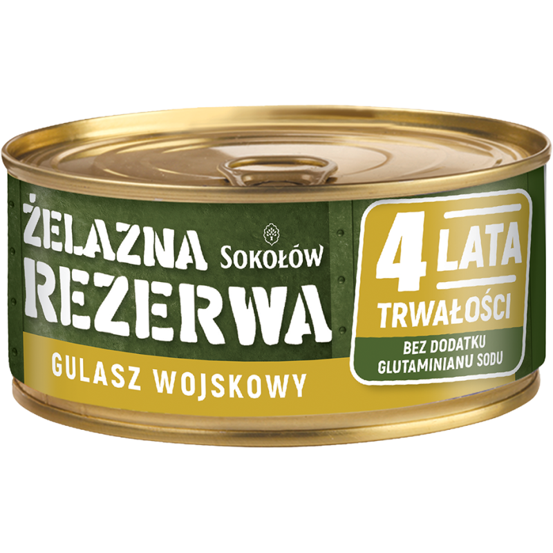 I058 SOKOLOW ZELAZNA REZERWA GULASZ WOJSKOWY 6X300G