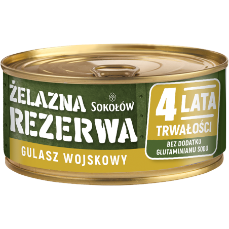 I058 SOKOLOW ZELAZNA REZERWA GULASZ WOJSKOWY 6X300G