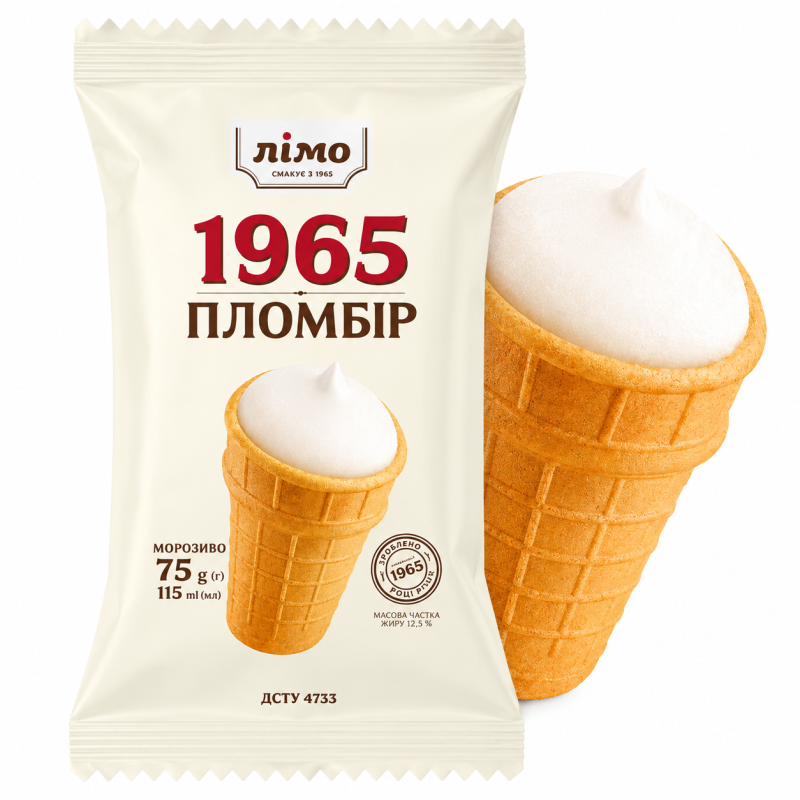 C953 LIMO ICE CREAM PLOMBIR LIMO 1965 IN WAFER CUP (30X65G)