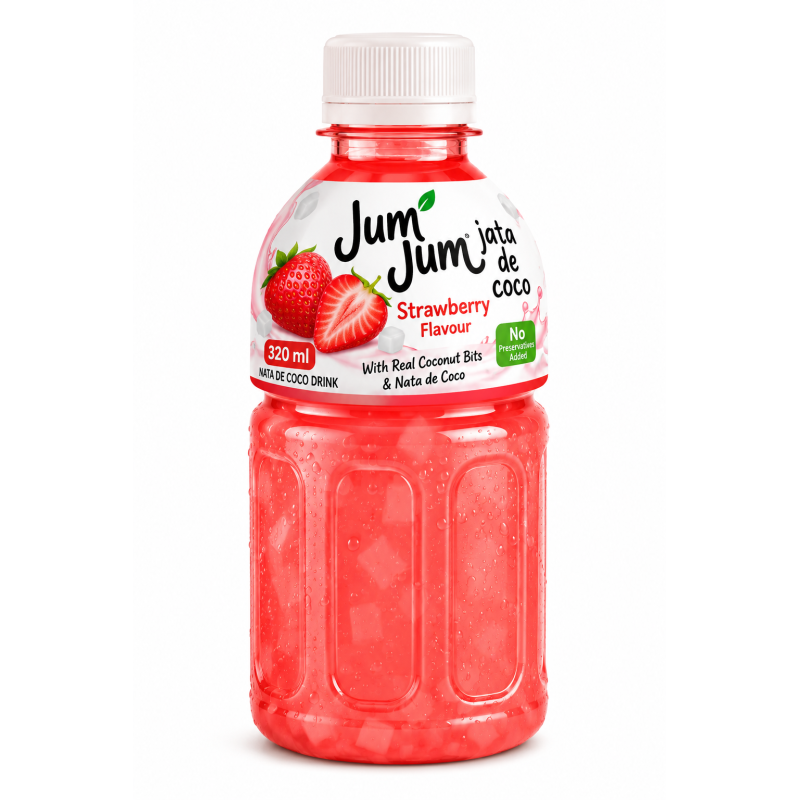 X034 JUMI JUMI DRINK STRAWBERRY WITH NATA DE COCO ( 24X320ML)