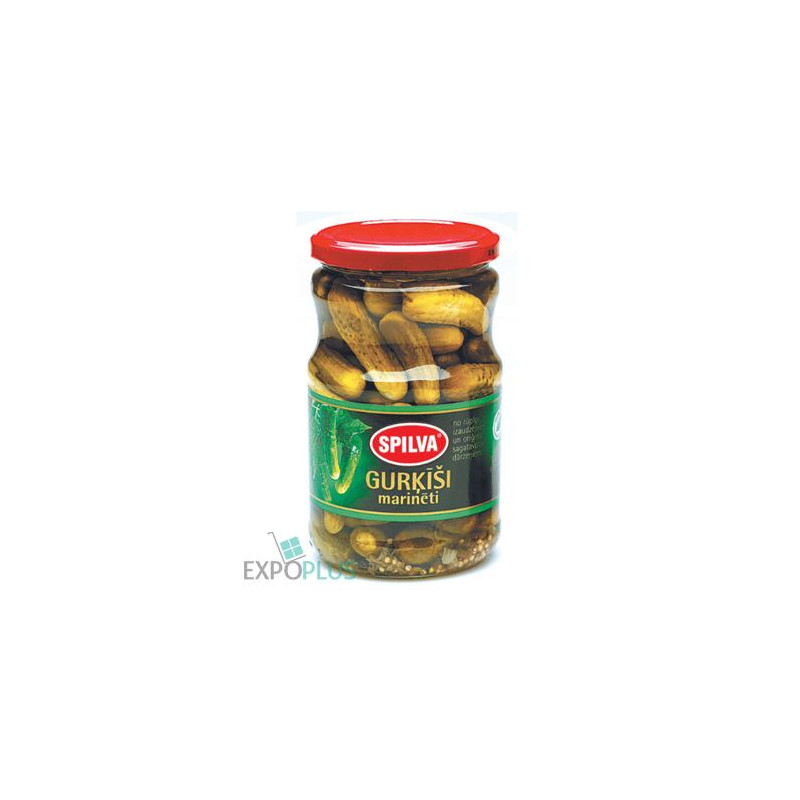 B209 SPILVA PICKLED CUCUMBERS 3-6CM (6X720ML)