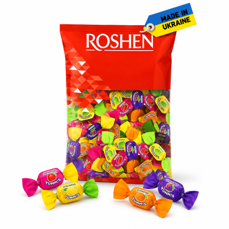 K656 ROSHEN YUMMI`S CHEWY TOFFEE FRUIT (7X1KG)