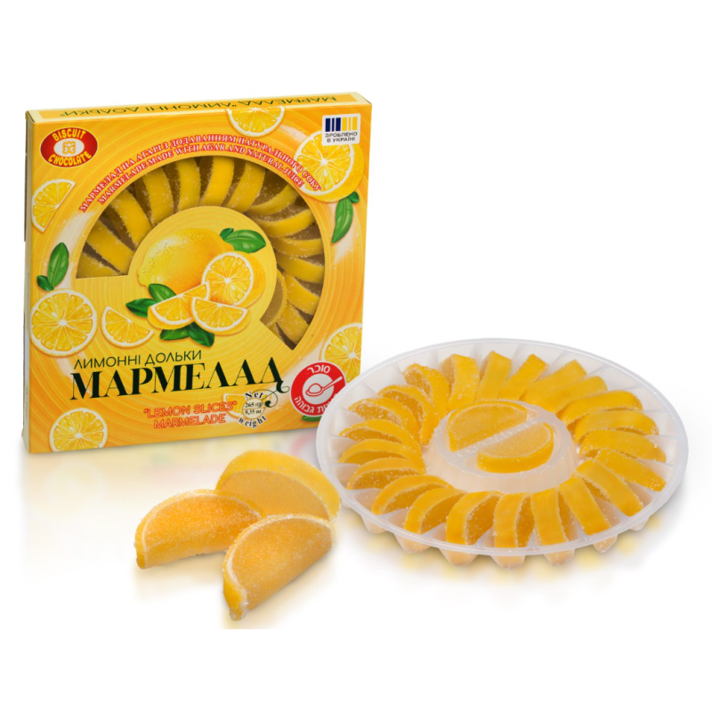 K909 KBF MARMELADE LEMON SLICES (12X265G)
