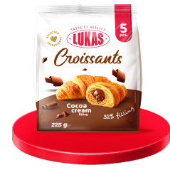 K916 LUKAS CROISSANT WITH COCOA FILLING (10X225G)