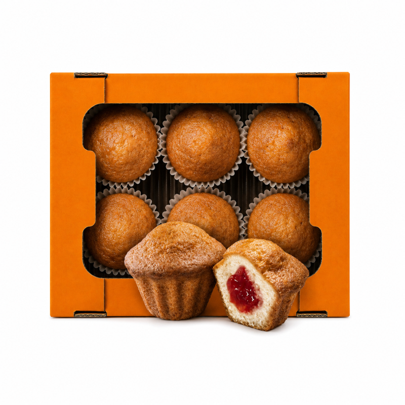 K888 GC CUPCAKE MUFFIN CLASSIC WITH CHERRY FLAVORED FILLING 220G