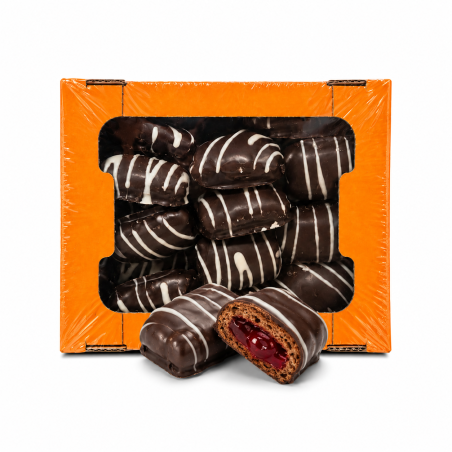 K886 GC GLAZED GINGERBREAD FAMILNIY WITH CHERRY FILLING 480G