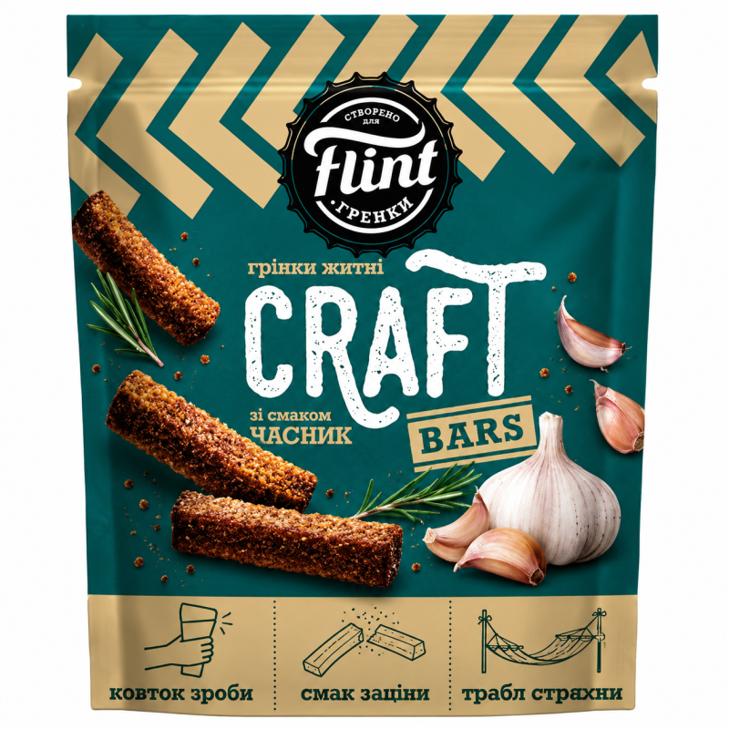 K905 FLINT CRAFT GRENKI GARLIC (8X80G)