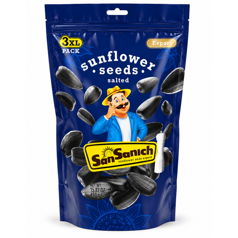 K898 SANSANUCH SUNFLOWER SEEDS SALTED (10X450G)