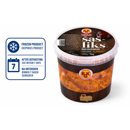 C022 RGK PORK SHASHLIK IN BBQ MARINADE ( 6X1KG)