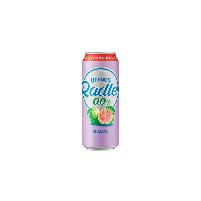 X256 UTENOS RADLER GUAVA NON-ALCOHOLIC (24X0.5L)