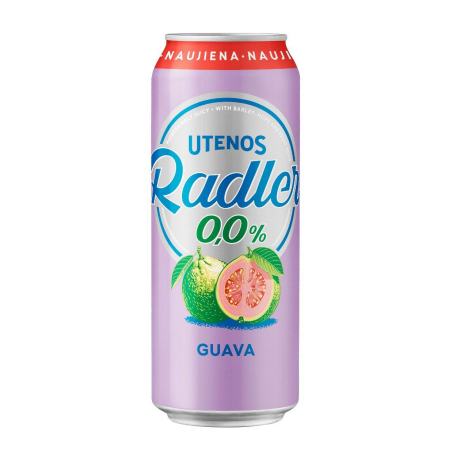 X256 UTENOS RADLER GUAVA NON-ALCOHOLIC (24X0.5L)