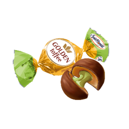 K926 SVIT KONTI GOLDEN TOFFE PISTACIO FLAVOR CANDIES (24X200G)