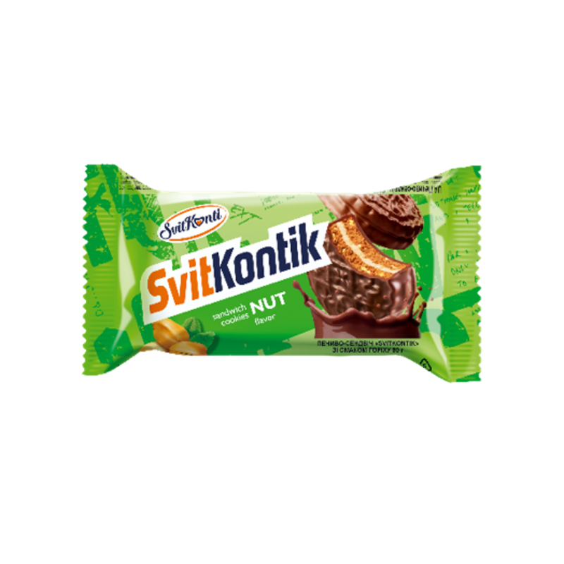 K932 SVIT KONTI NUT FLAVOR SANDWICH COOKIES (36X90G)
