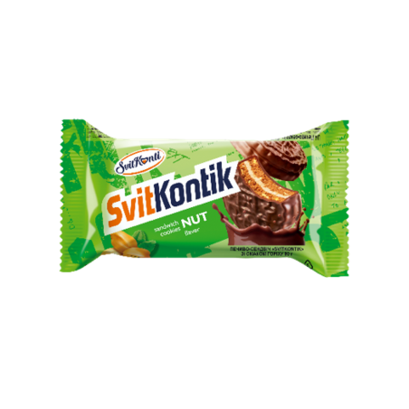 K932 SVIT KONTI NUT FLAVOR SANDWICH COOKIES (36X90G)