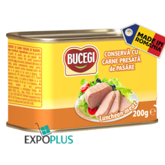 Q192 BUCEGI LUNCHEON MEAT POLTRY/CARNE DE PASARE 6X200G