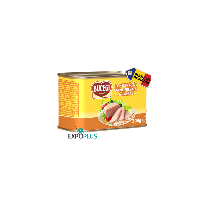 Q192 BUCEGI LUNCHEON MEAT POLTRY/CARNE DE PASARE 6X200G