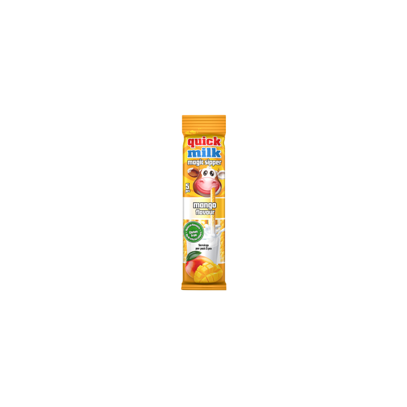 M113 QUICK MILK MANGO FLAVOR MILK STRAWS 30GX20