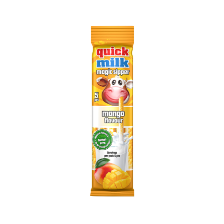 M113 QUICK MILK MANGO FLAVOR MILK STRAWS 30GX20